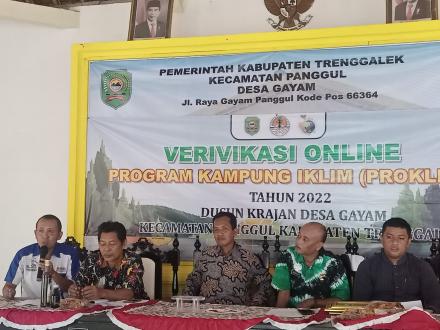 Dukung Selamatkan Bumi,Desa Gayam Ikuti Lomba Proklim Tingkat Nasional